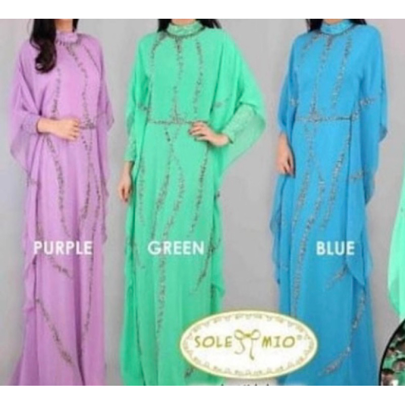 kaftan solemio sz M warna blue