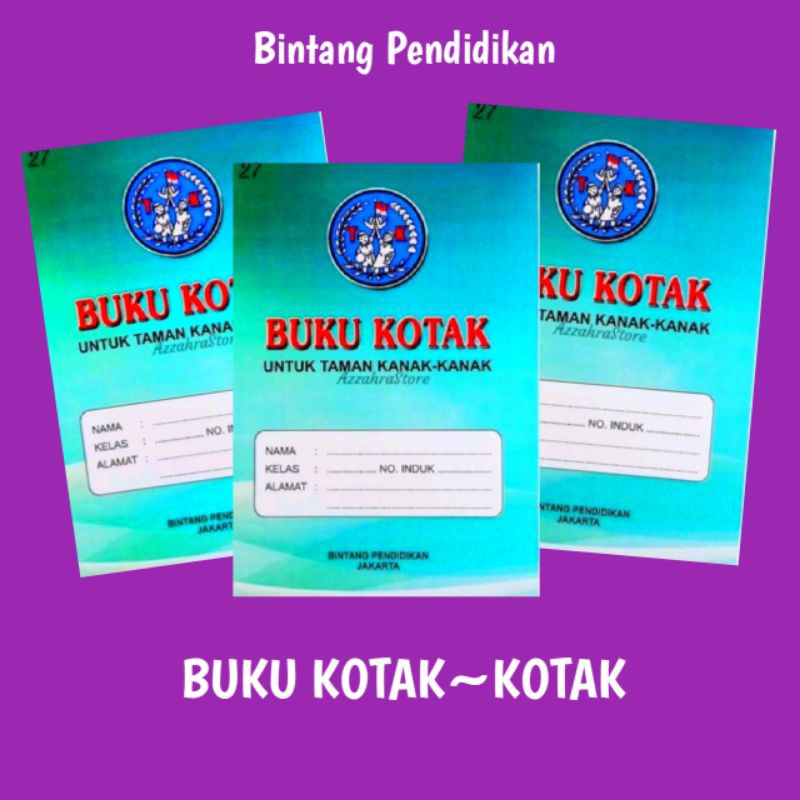 

BUKU KOTAK KOTAK | BUKU TK, PAUD