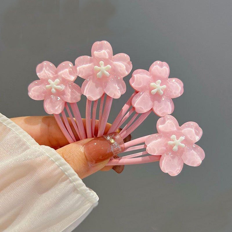 Jepit Rambut Anak Perempuan Bunga Pink Flower Pink Girly Korean Style
