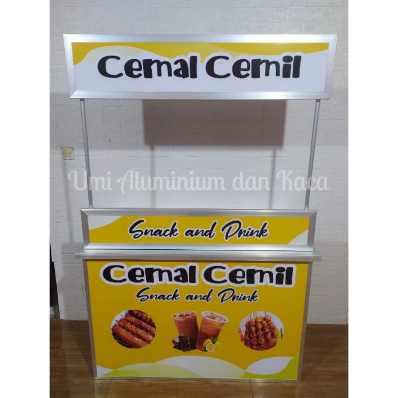 Booth Portable / meja lipat / meja jualan / meja promosi 120cm x 50cm (bisa request desain)