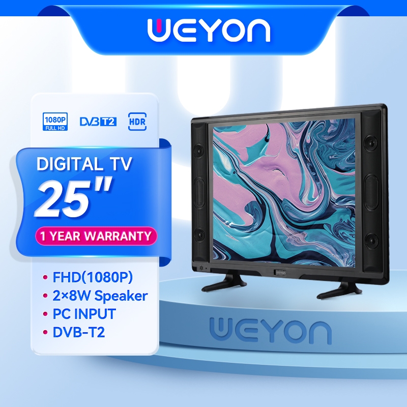 WEYON TV Digital 24/25 Inch TV LED DVB T2 Televisi LED