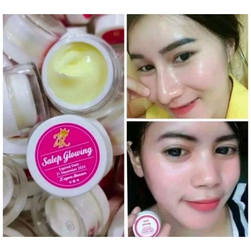Cream pelicin dan Glowing Salep glowing zayora Cream pemutih glowing licin menghaluskan wajah aman m