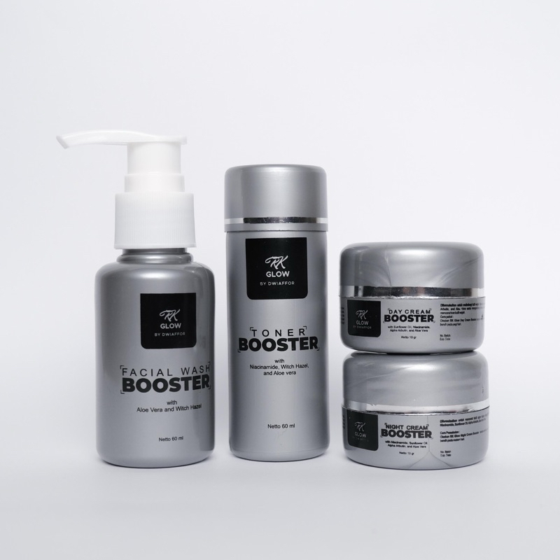 Rk Glow Booster Cream Paket Wajah Bpom - Rk Glow by Dwi Affor - Paket Booster Rk Glow - BL BOOSTER R