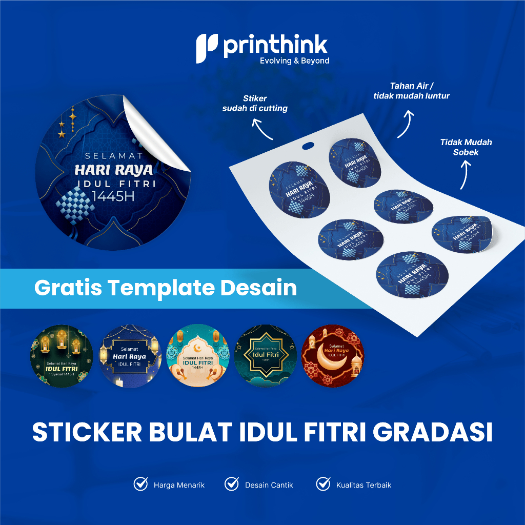 

Stiker custom tema Idul Fitri