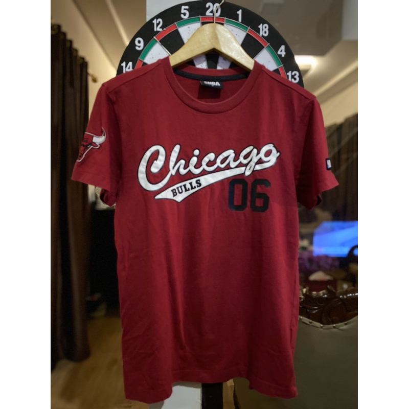 Kaos Chicago Bulls Logo Bordir