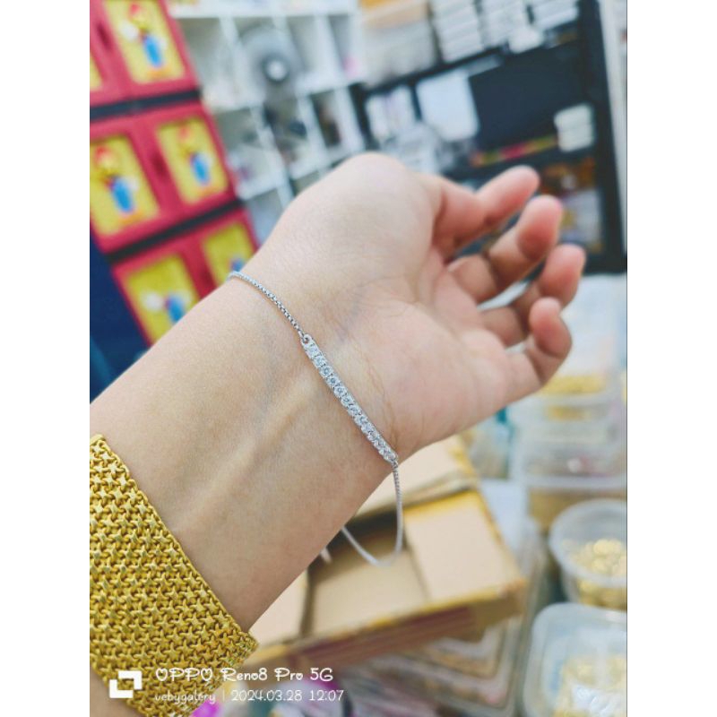 gelang serut perak asli 925 foto asli