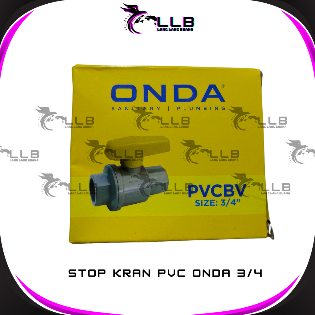 [LLB] Stop Kran Onda 3/4 / Stop Kran PVC Onda 3/4 / Stop Kran / Ball Valve Onda 3/4 inch