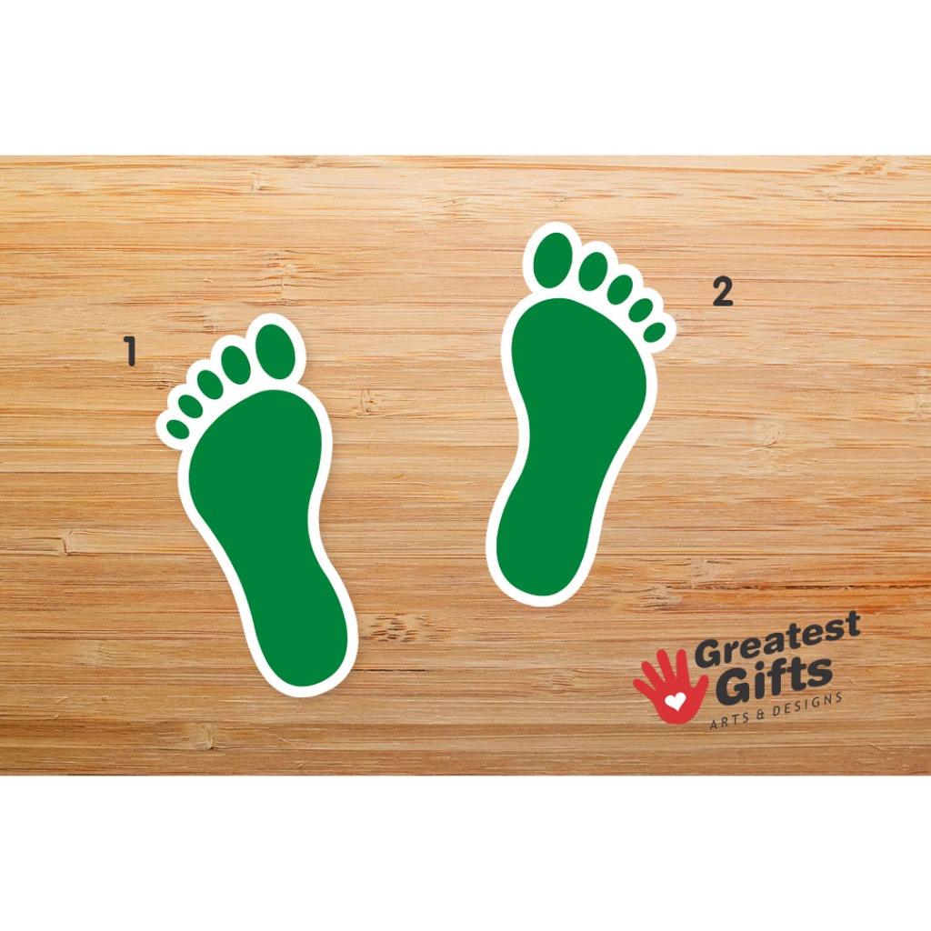 

Sticker gambar kaki PPKM label stiker vinyl chromo CUSTOM warna