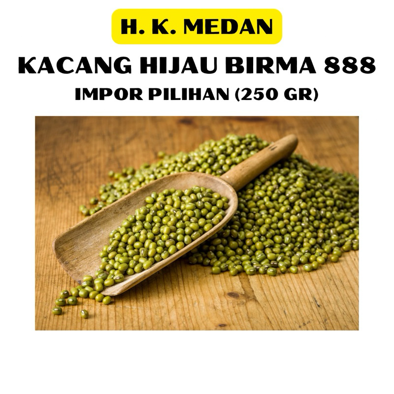 

KACANG HIJAU / IJO BIRMA 888. PREMIUM PILIHAN (250 GR GRAM) [HK MEDAN]