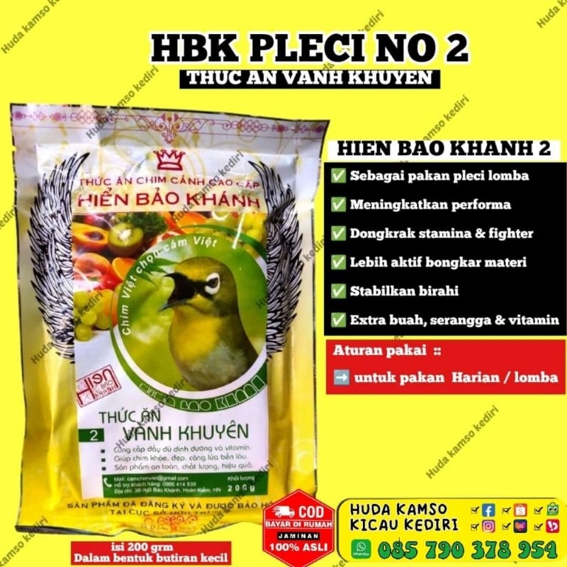 Voer HBK PLECI NOMOR 2 200gr