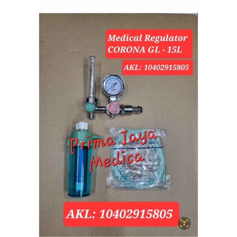 Regulator Oksigen Corona Regulator Medis Cocok Untuk Semua Ukuran Tabung Oksigen