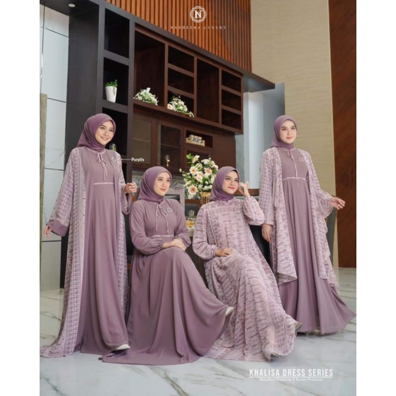 Khalisa Dress  Inner Outer Famset 2024 Nadheera Luxury