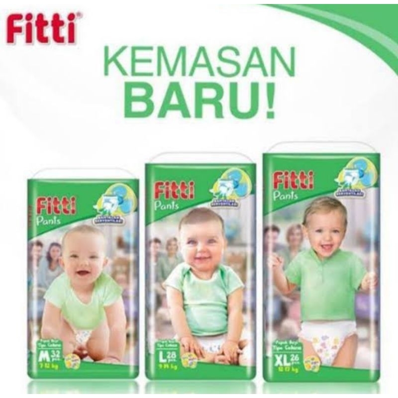 Fitti Diapers S40/M32/L28/XL26