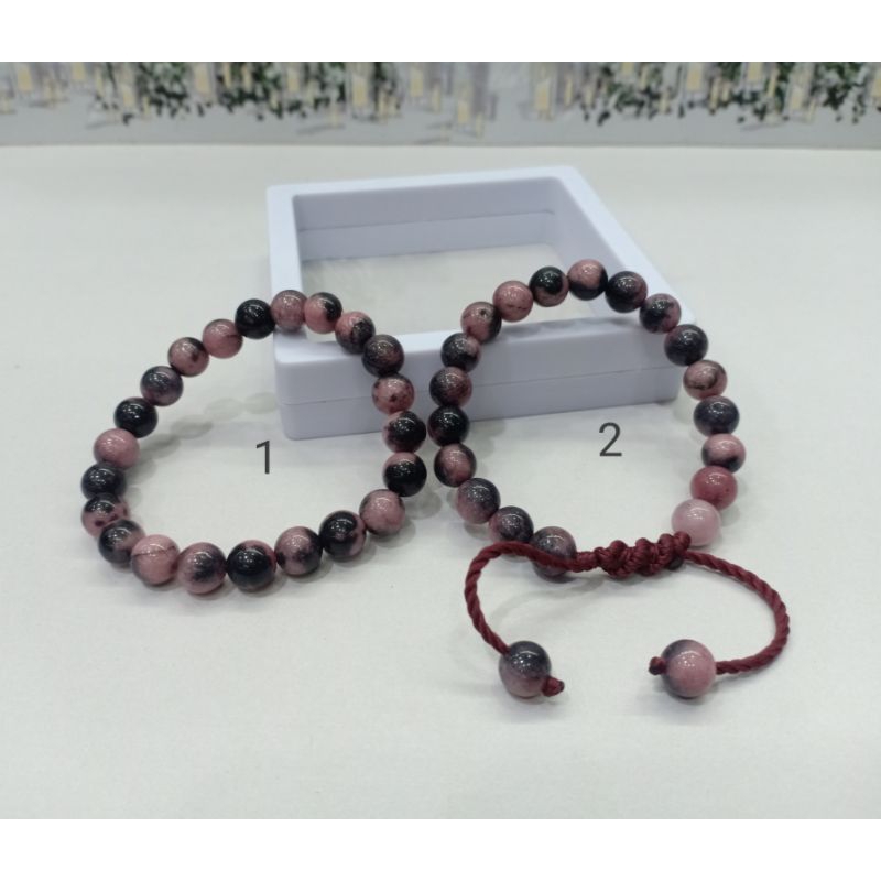 gelang batu Red borneo merah borneo 8mm