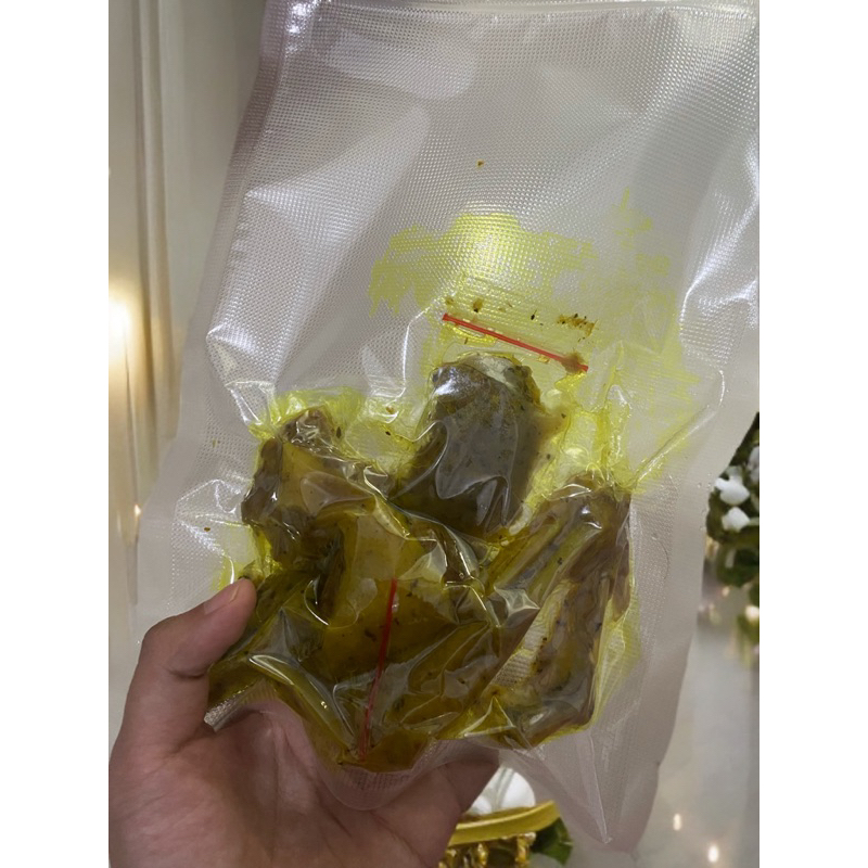 

bebek , entog , tongki frozen bumbu 200gr 2potong dan serundeng