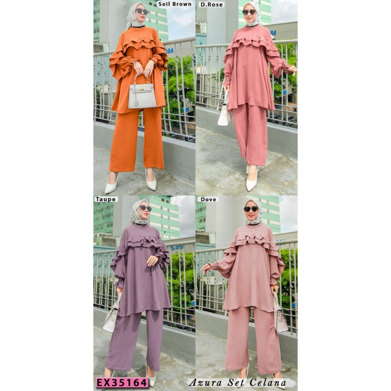 Extu setcel,setelan celana cringkle,extu setcel cringkle