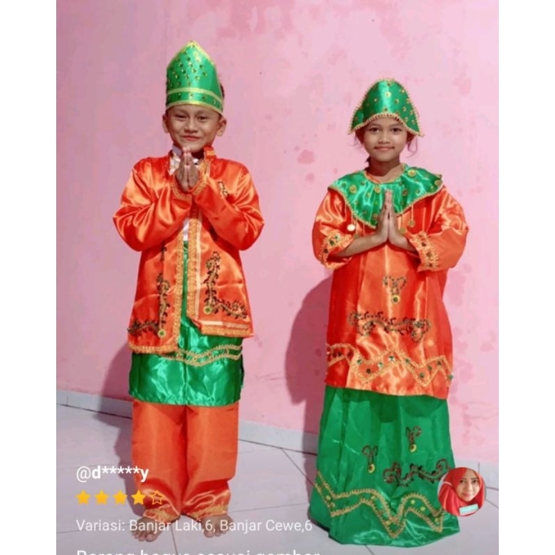 Baju adat Anak Kalimantan selatan # Banjarmasin TK SD