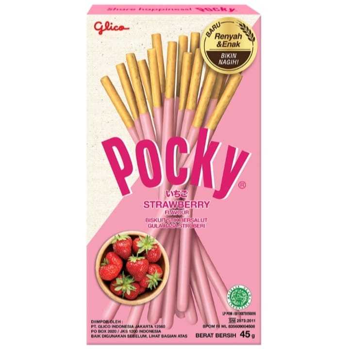 

Glico Pocky Strawberry 45g Pocky Stik Strawberry 45g Pocky Strawberry Biscuit Stick 45g Biskuit Stik