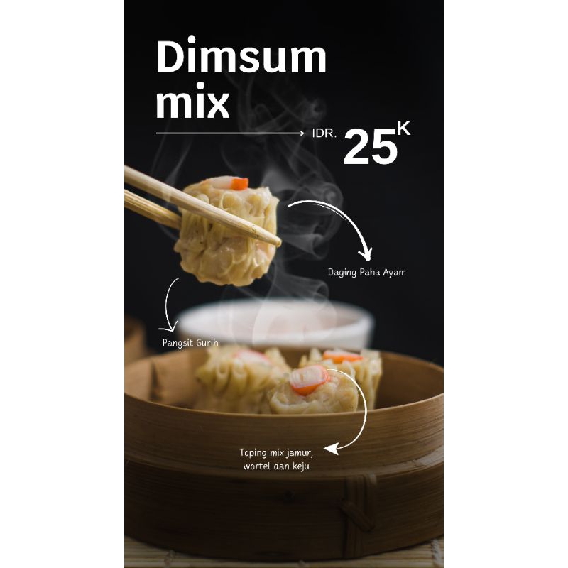 

DimSum mix ayam homemade isi 10