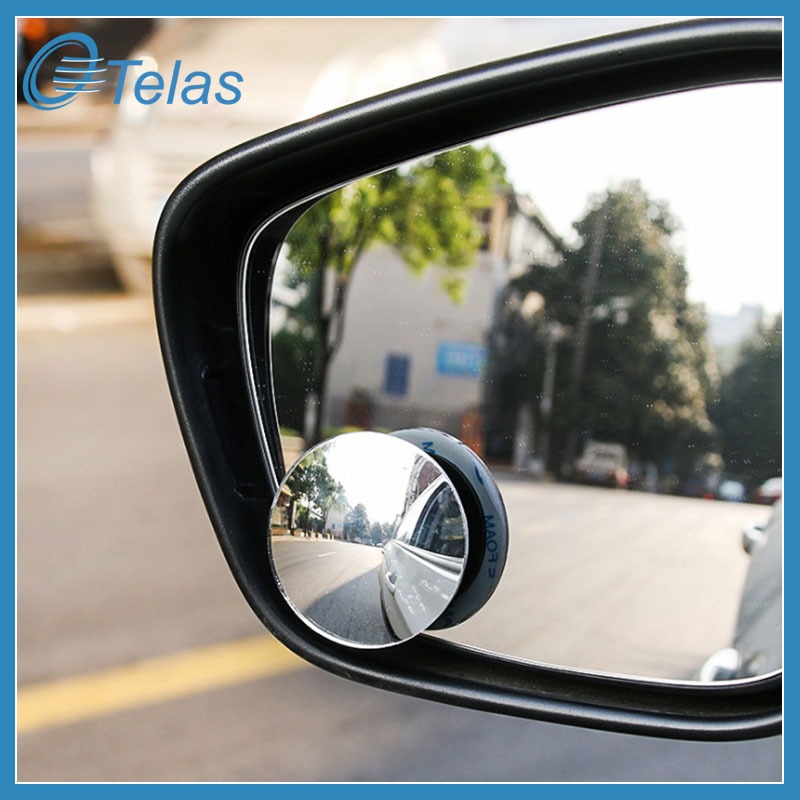 Kaca Spion Blindspot Mirror Mobil Kaca Cembung Spion Mobil 360° Rotatable Adjustable Spion Bulat Cem