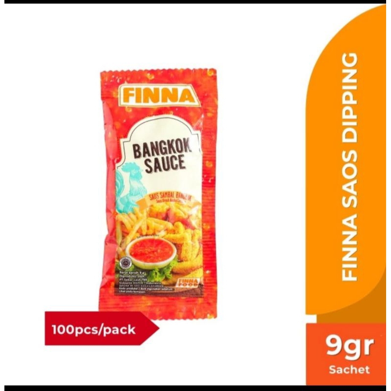 

finna saos Bangkok finna dipping sauce sambal pedas manis saos dimsum saos mi gacoa* finna 100 sachet