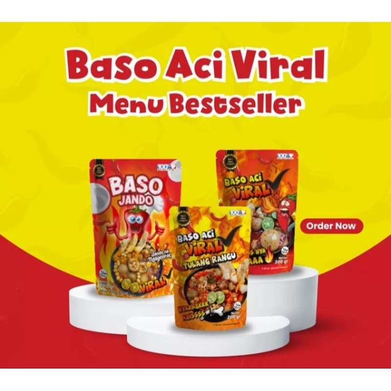 

[BASO ACI VIRAL] BoCi Baso Aci Pedas (Ori, Tulang Rangu, Jando, Jumbo Suir, & Paket Hemat) & Basreng Viral