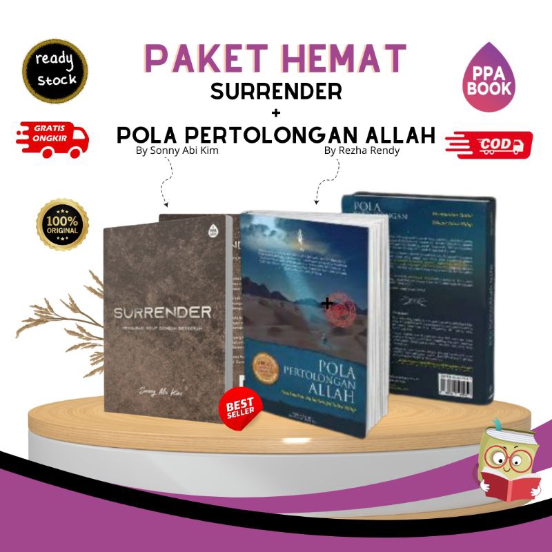paket hemat buku original surrender by sonny abi kim | pola pertolongan Allah by rezha rendy ppa ins