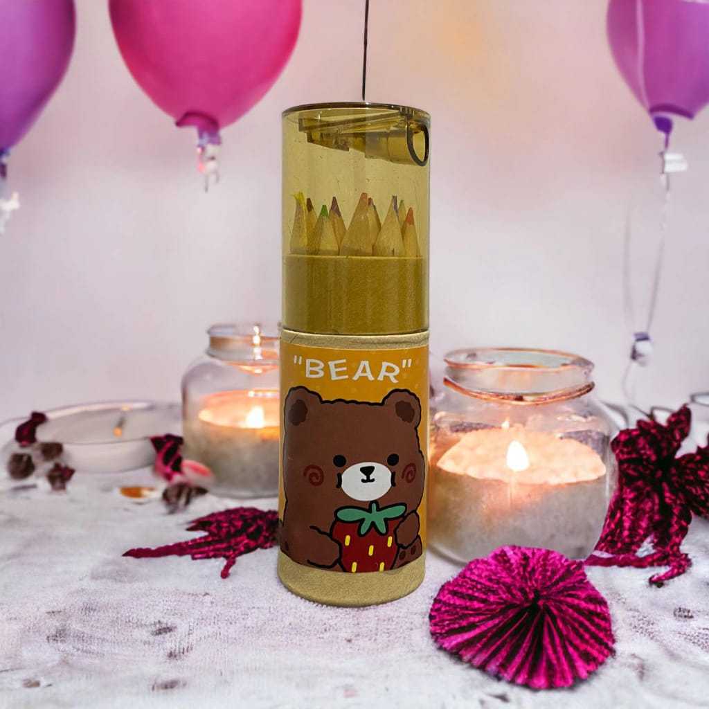 

[FAFAFA] Pensil Warna 12 in 1 + Serutan + Tabung Warna Warni