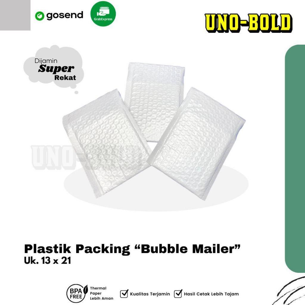 

BUBBLE MAILER 13x21 Plastik Packing / Kantong Polybubble / Amplop Bubble Mailer - Bubble Bag / Banyak Ukuran