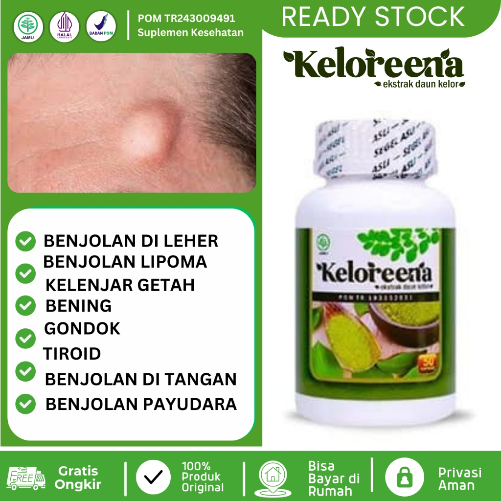 Obat Benjolan Di Leher Benjolan Lipoma Kelenjar Getah Bening Tiroid Gondok Keloreena Daun Kelor