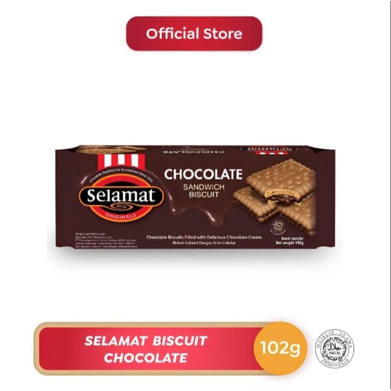 

Selamat Sandwich Biscuits Chocolate 102gr