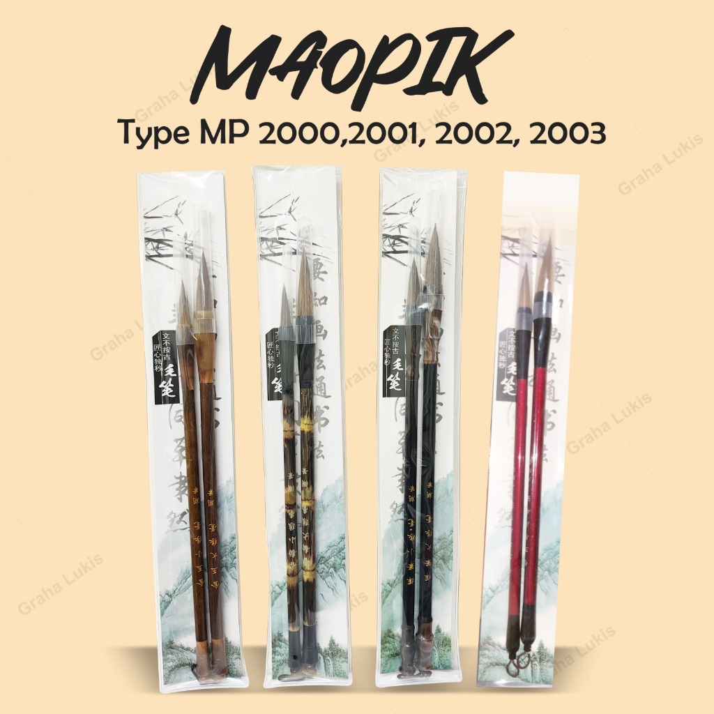 

Kuas Maopi - Maopik Chinese brush Set 2