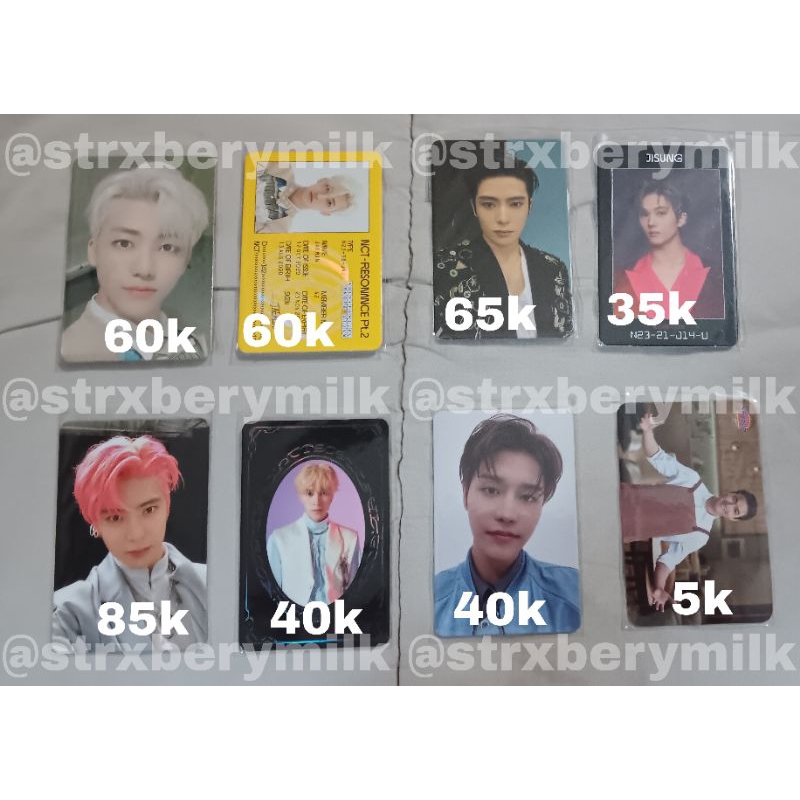 PC (Photocard) NCT Jaemin Departure, ID Card Jaemin Departure, Jaehyun Arrival, Access Card Jisung a