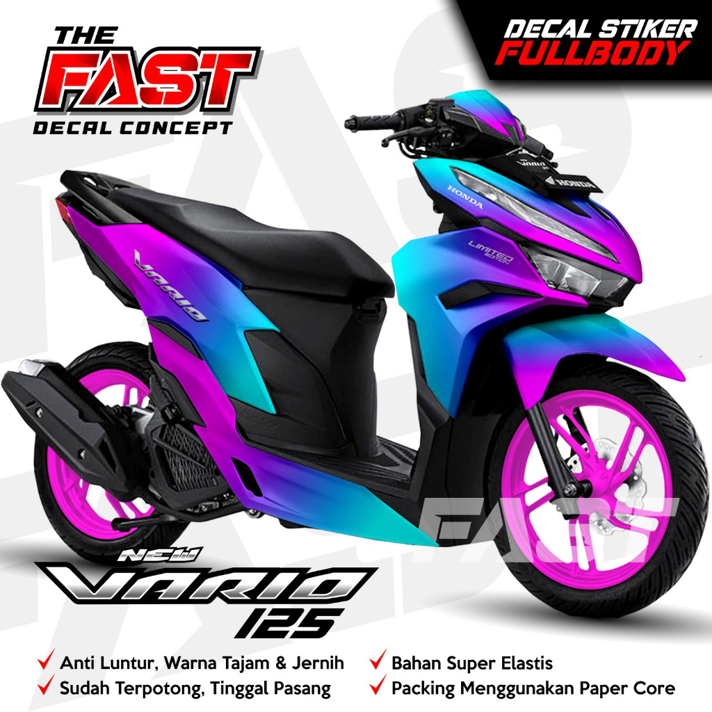 decal vario 125 new 2023 Bunglon Sticker decal striping fullbody honda vario 125 new 2023 Bunglon - 