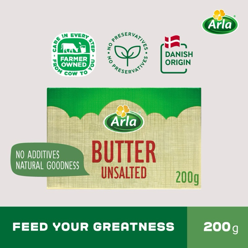 

Arla Butter Unsalted 200gr