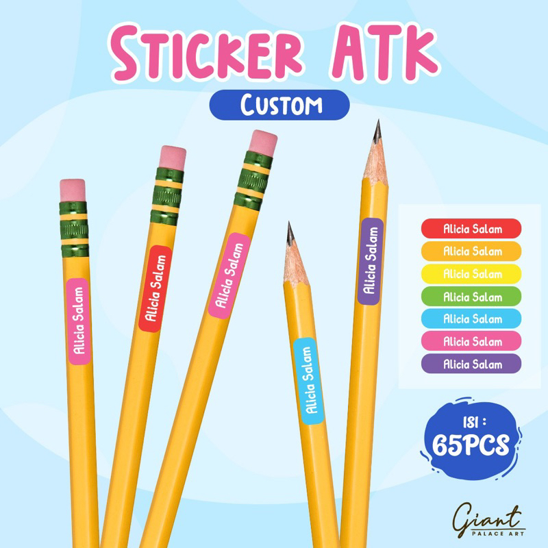 

GIANTPALACE STIKER NAMA STIKER PENSIL