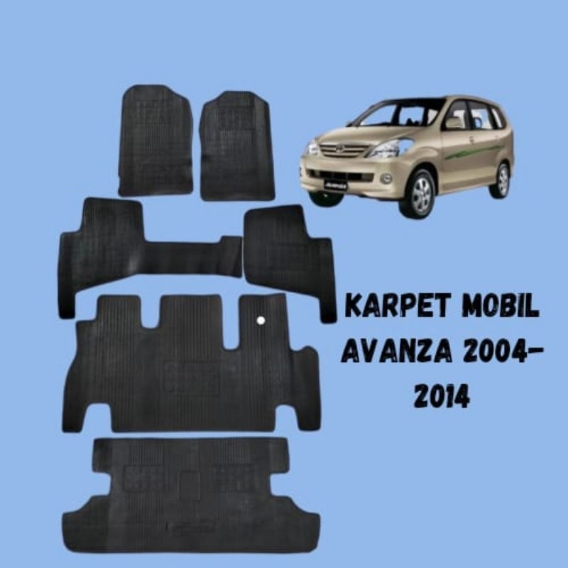 karpet karet mobil avanza 2004-2014 full set