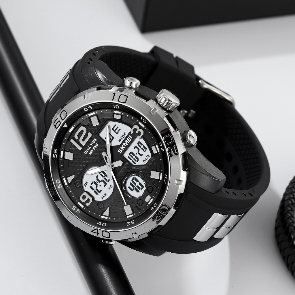 SKMEI 2102 Jam Tangan Pria Digital Analog Sport Watch Anti Air 5 Bar MGOS-3