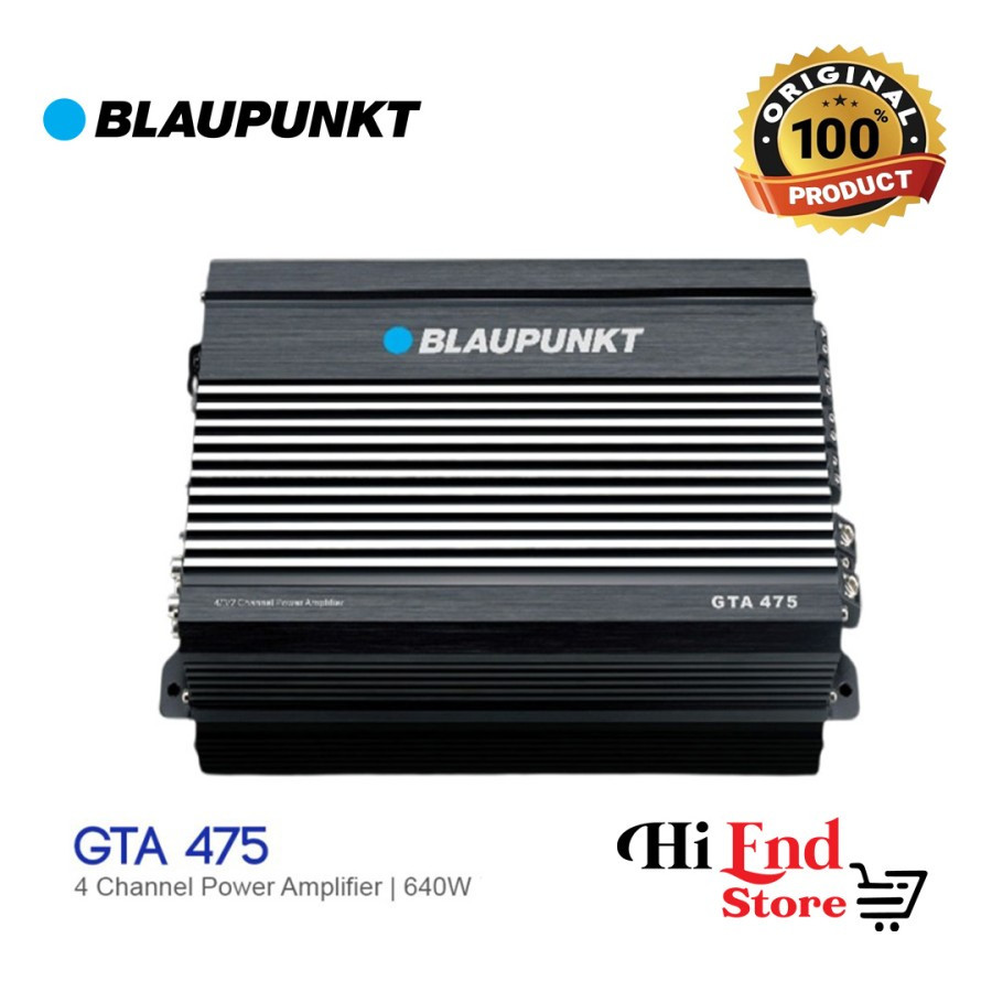 Blaupunkt AMPLIFIER GTA 475 Power Amplifier 4 Channel Class AB