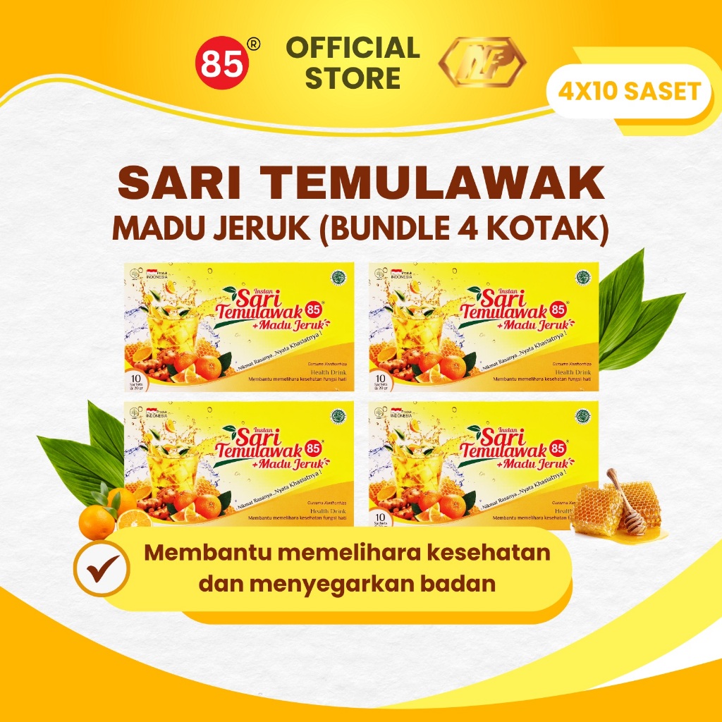 

Paket isi 4 - Deli 85 Sari Temulawak Instant Madu Jeruk 10's