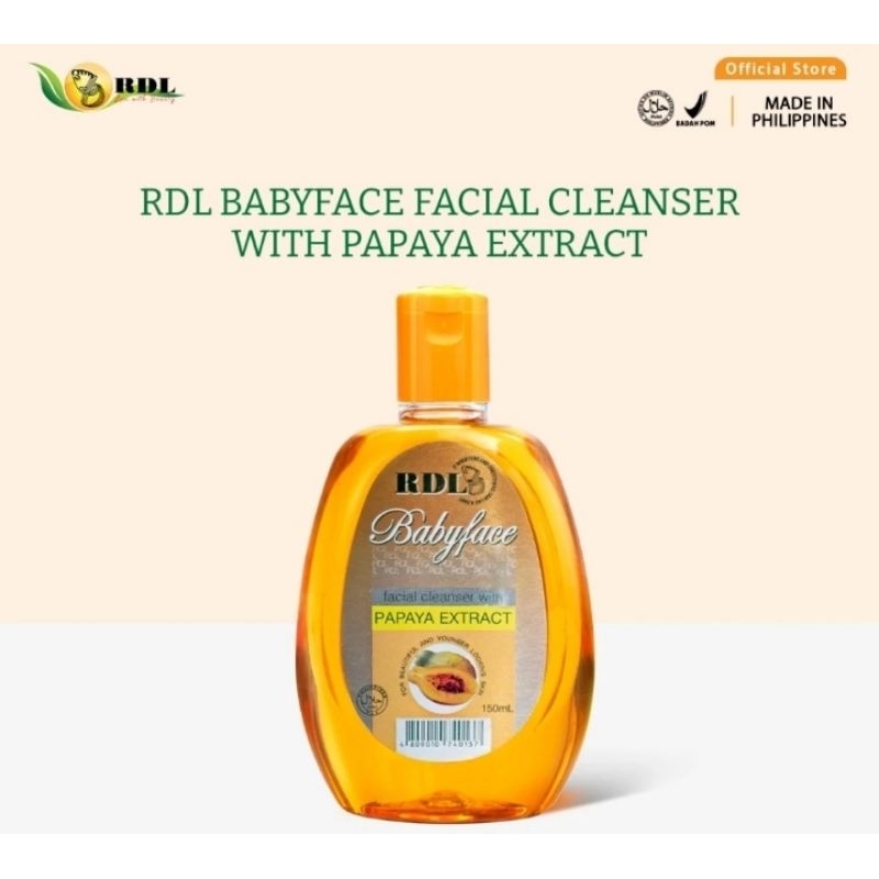 RDL Babyface Baby face Facial Cleanser Papaya or Pepaya Original Bpom Toner Wajah 150ML