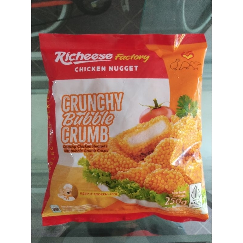 

Naget Cryspi Richeese factory Crunchy bubble crumb 250gr