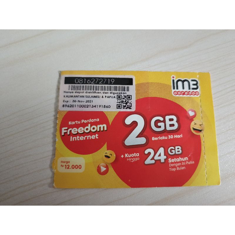 Nomor Cantik Indosat PRABAYAR 10 Digit 272719
