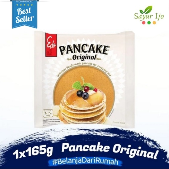 

Edo Pancake Original 165 Gram Fresh Frozen Panekuk Siap Saji Cemilan Sarapan Instant