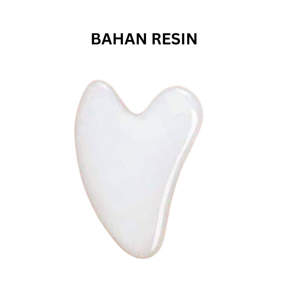 27HH Face Roller Pemijat Wajah / Roller Facial Massage / Batu Giok Kesehatan-GUASHA PUTIH