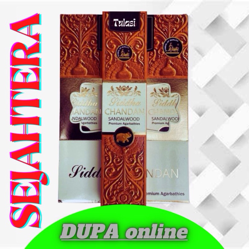 Dupa Hio India Tulasi “Siddha chandan” SANDAL WOOD Kotak
