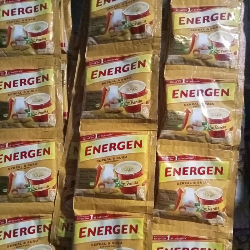 

Energen vanilla 1 renceng isi 10