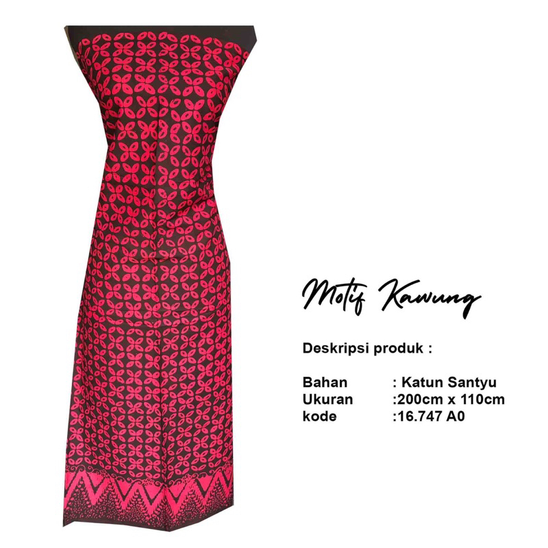 Kain Batik motif Kawung