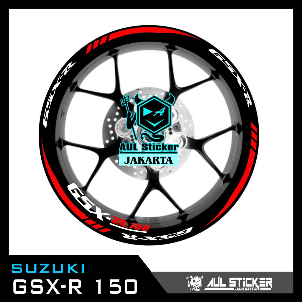 Sticker velg Suzuki GSX-R 150 DEPAN BELAKANG