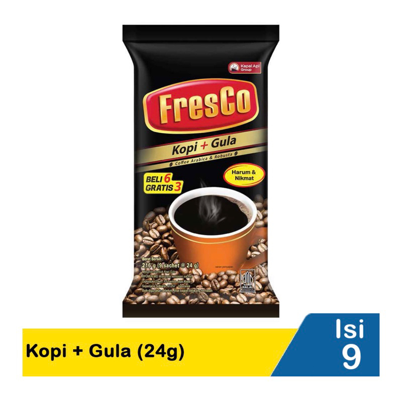 

kopi fresco isi 6+3pcs